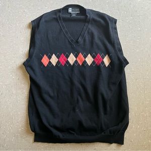 Black Vintage Sweater Vest